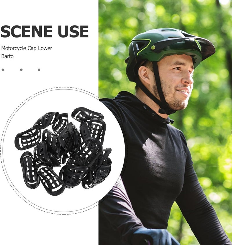 30pcs Rubber Chin Pad for Sports Helmet - Motorcycle Helmet Chin Cup Replacement Accessory for Bike Ski Ice Hockey and Skateboard Headgear - Image 3