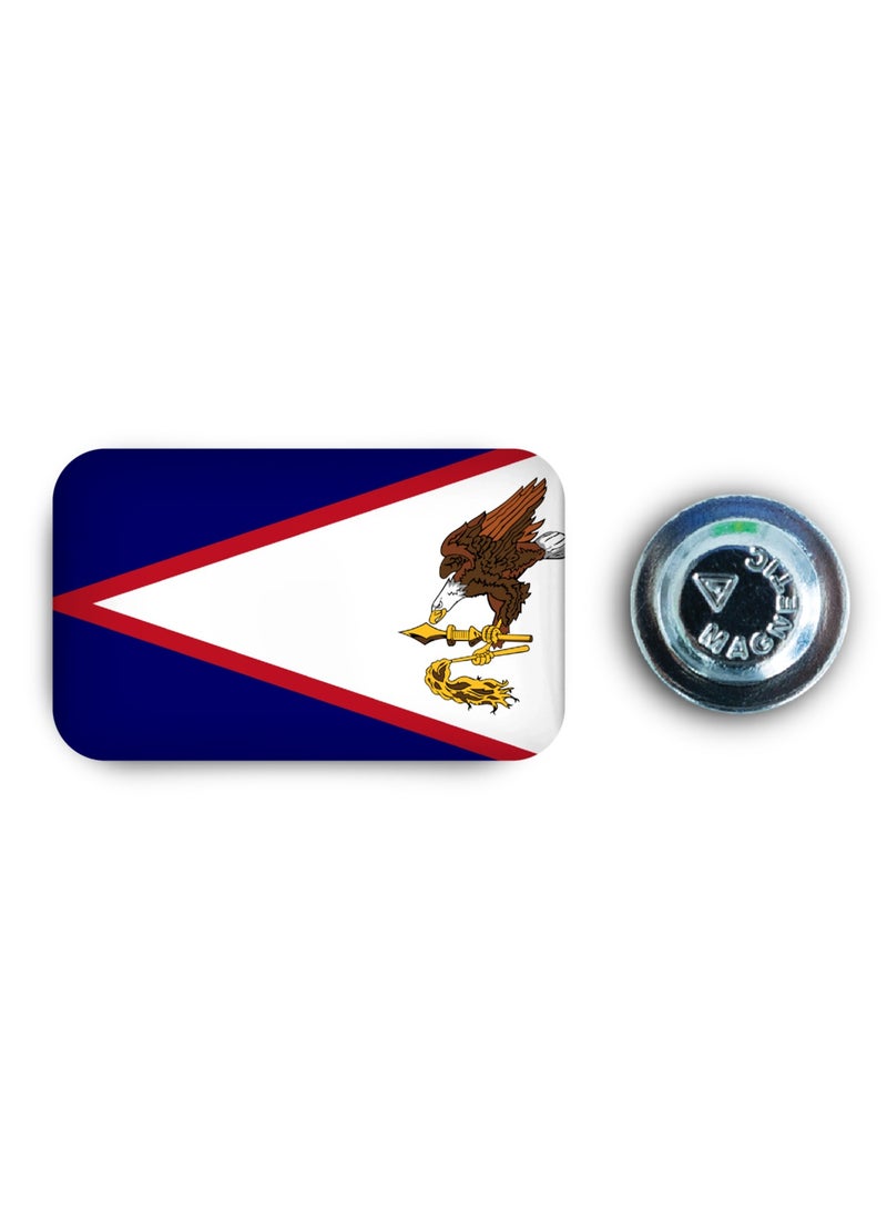 971ميديا شارة مغناطيسية تحمل علم ساموا الأمريكية - Image 1