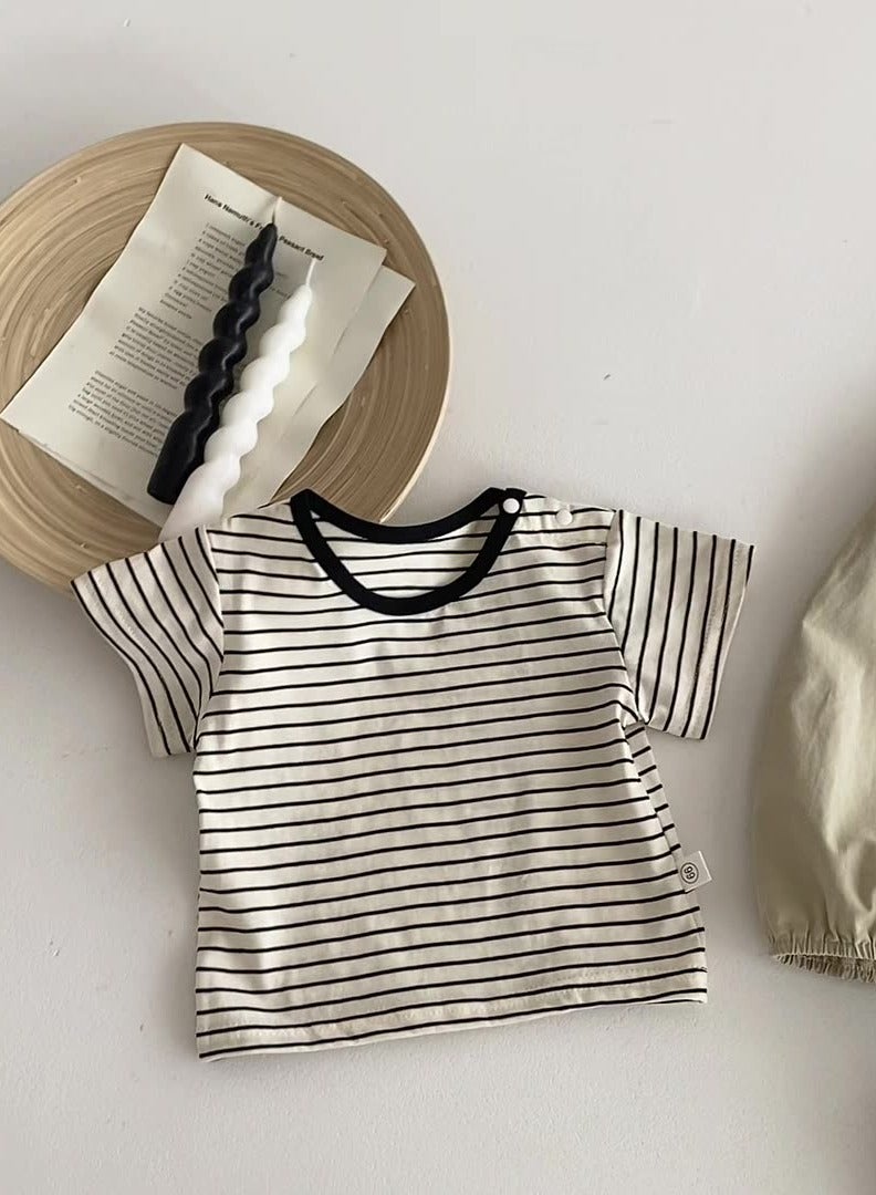 DOOKOO Summer new baby clothes, boys and girls' workwear romper pants set, two-piece set of one-piece clothes - Image 5