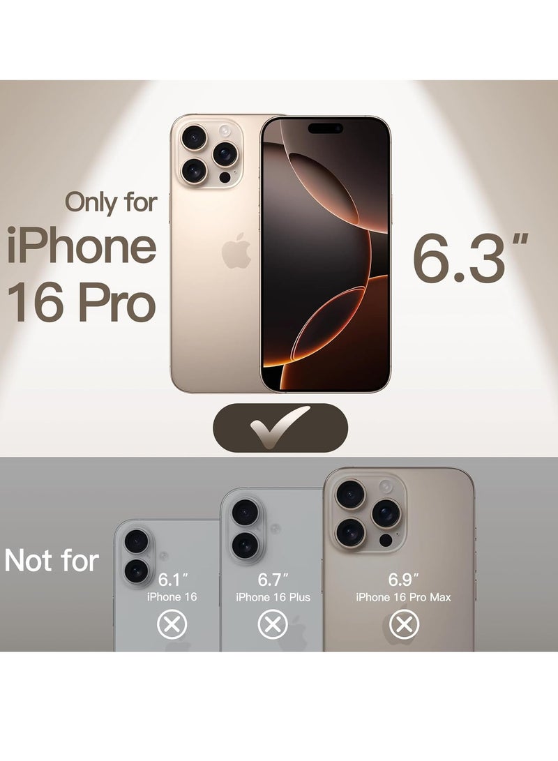 ELTRAZONE Ultra-Slim 0.35mm iPhone 16 Pro Case (6.3 Inch) – Lightweight Matte, Full Camera Protection, Minimalist Hard Cover (Desert Titanium) - Image 2