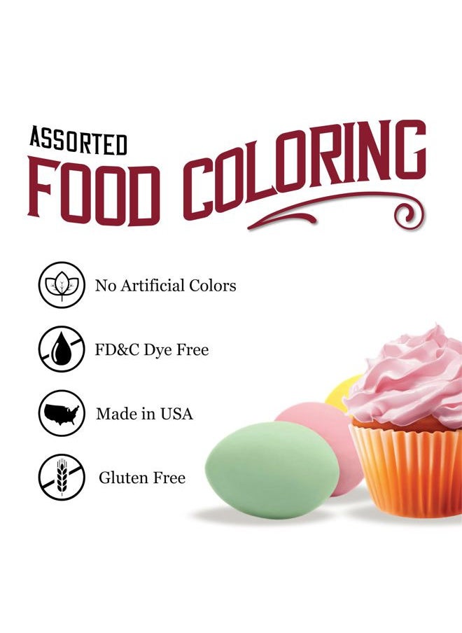Watkins Assorted Food Coloring, 1 Each Red, Yellow, Green, Blue, Total Four 0.3 oz bottles, 4 Count (Pack of 1)  - Image 3