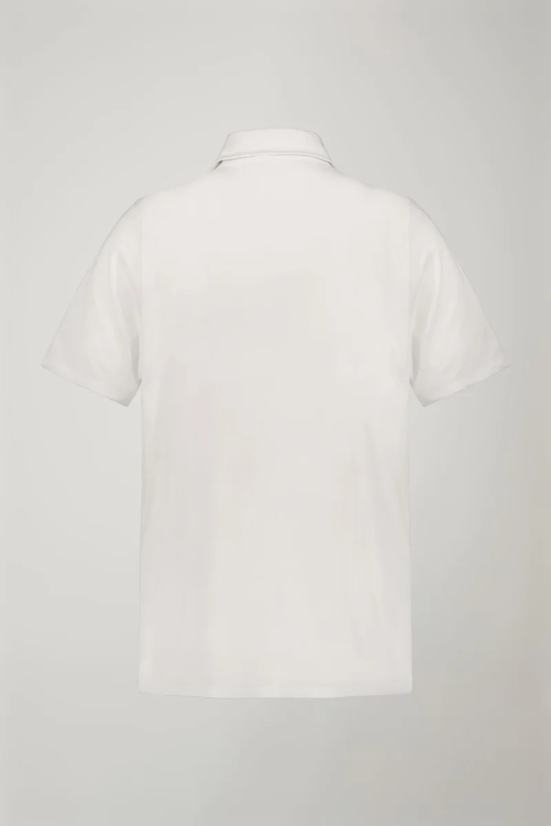 Doppelganger White Men's polo shirt short sleeves 100% supima cotton regular fit - White for Men | Best Price UAE