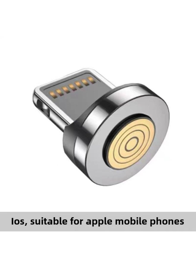Strong Magnetic Suction Charging Head Is Suitable For Apple Android Huawei Mobile Phone 7-pin 7-touch Magnetic Data Cable Connector-Color:Single Needle Double Sided Apple  - Image 5