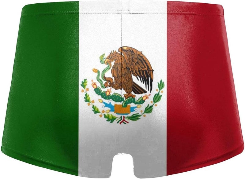 SAPOY Mexican Flag Men Swimwear Swimsuits Surf Board Boxer Shorts Trunks Blac - Image 2