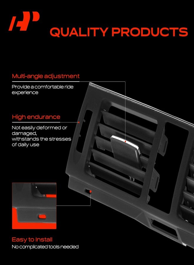 أ-بريميوم فتحة تهوية مكيف الهواء المركزي A-Premium للوحة القيادة، متوافقة مع سيارات مرسيدس بنز C180 (2011-2014)، C200/C250 (2010-2014)، C230/C280 (2007-2009)، C300/C63 AMG (2008-2014)، C350 (2007-2014)، لوحة القيادة المركزية - Image 3