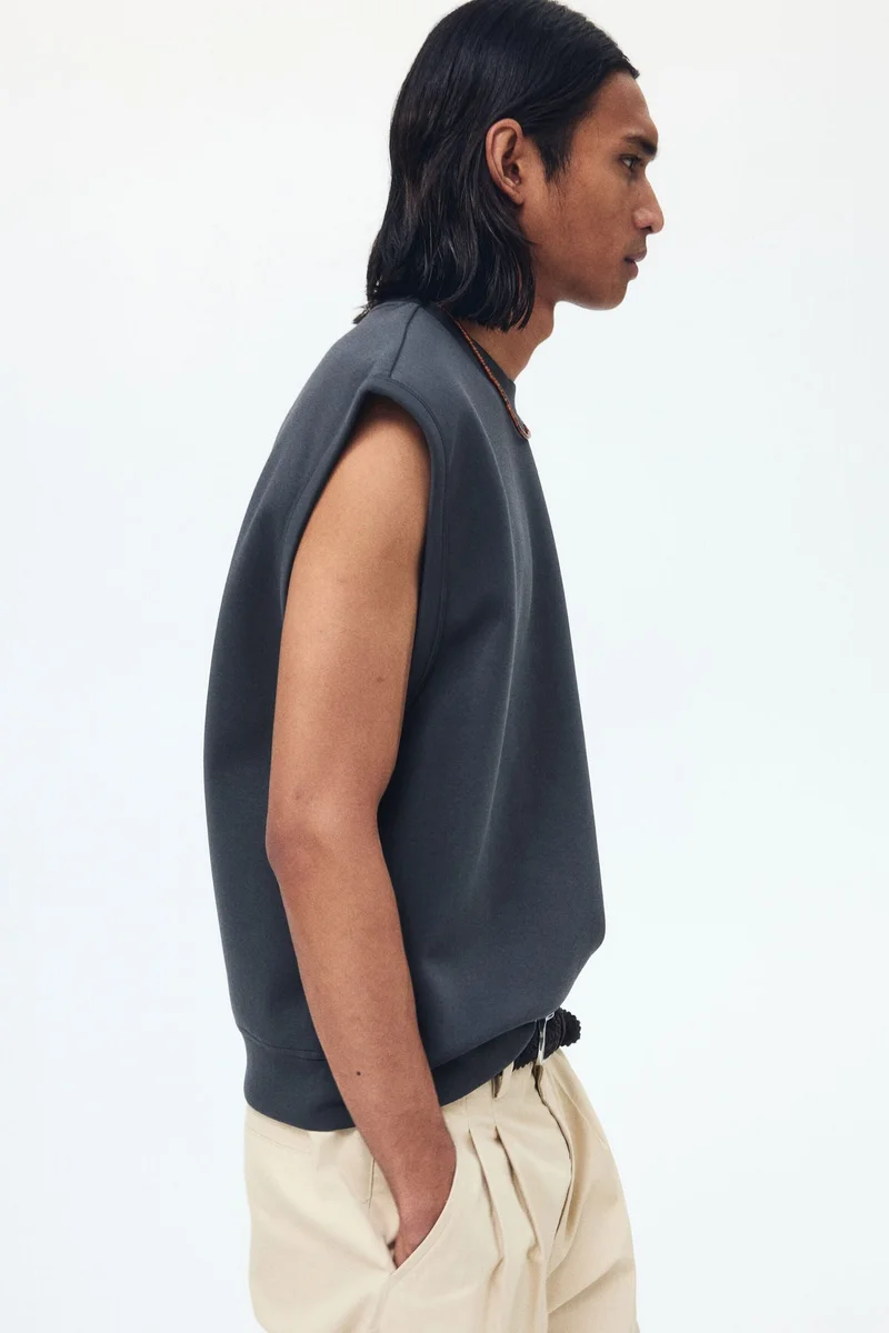 H&M  Relaxed Fit Scuba vest top for Men | Best Price UAE
