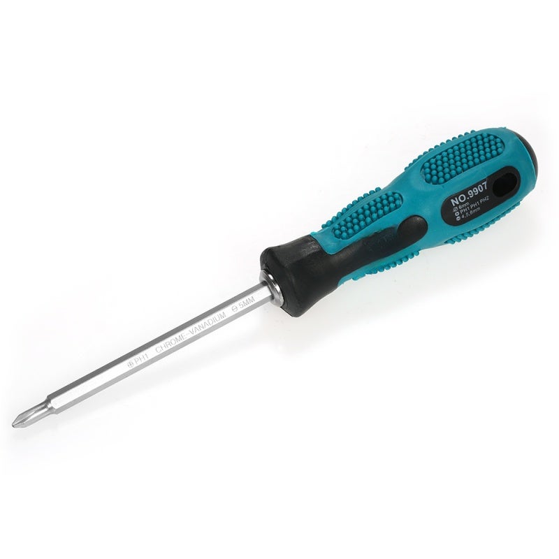 PENGGONG Screwdriver Set Chrome Vanadium Steel Ergonomic Handle Magnetic 2-Way Phillips Slotted Bits Plug-Pull Tip - Portable Repair Tool for Electrical Work Household Repairs Handyman - Image 4