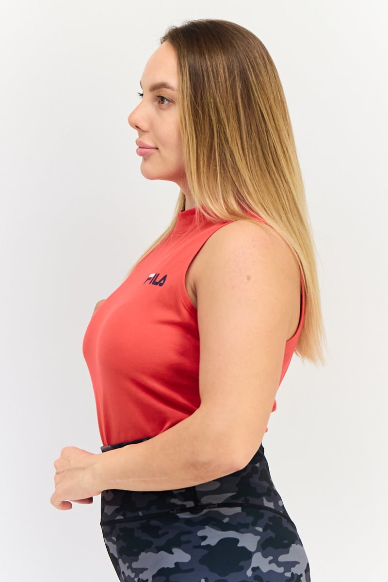 FILA Women Sportswear Fit Sleeveless Outdoor Bodysuit, Red - Image 2