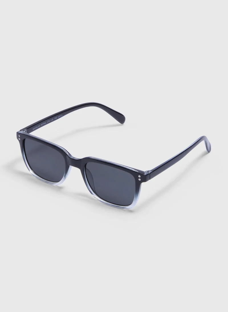 Matalan Black Ombre Wayfaer Sunglasses