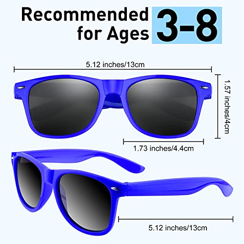 Morcheiong 8 Pack Kids Sunglasses Neon Colors Sunglasses，Sunglasses Party Favors Goody Bag Fillers Fun Gift for Birthday Party Beach Pool Party - Image 2
