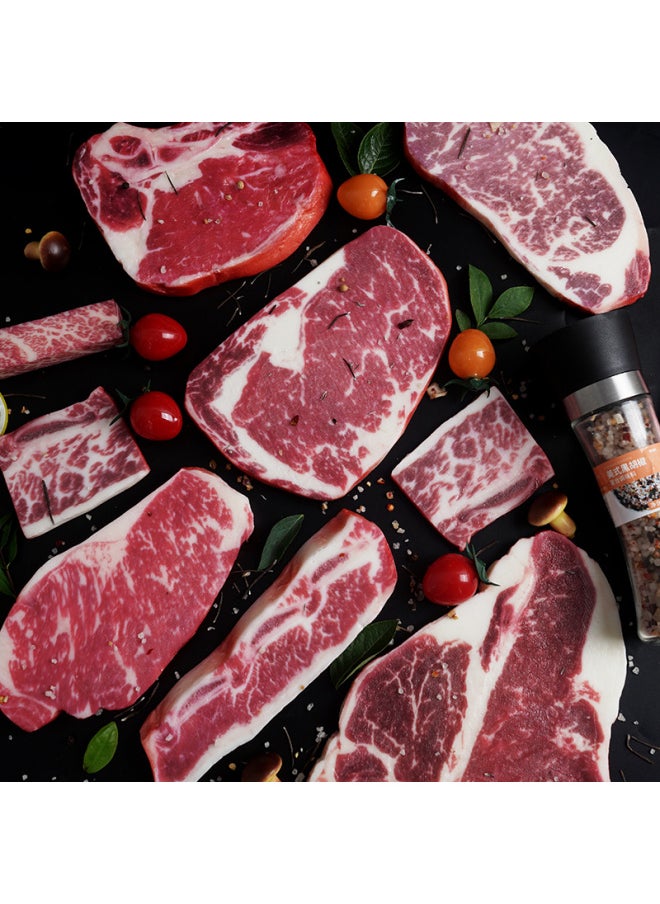 Generic - Raw Steak Model Fake Fresh Meat Props Western Cold And Beef Snowflake Tomahawk Denim Bone Barbecue Slices Western Food Ornaments-Color:T Bone Beef Slices (3 Pieces Per Bag) - Image 1