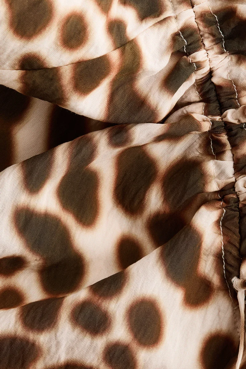 H&M Drawstring-detail satin dress