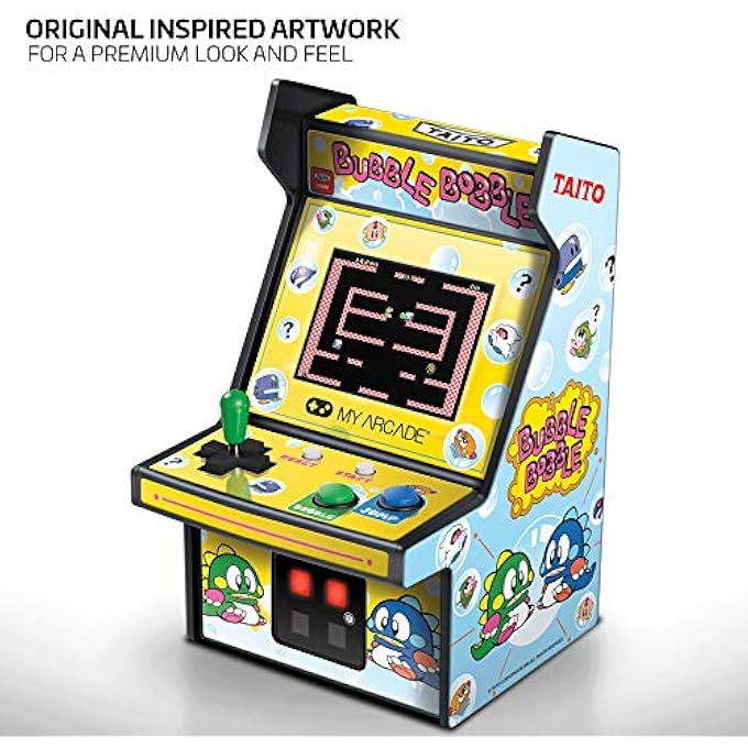 BUBBLE BOBBLE MICRO PLAYER 15CM COLLECTABLE PORTABLE HANDHELD VIDEO GAME - Image 4