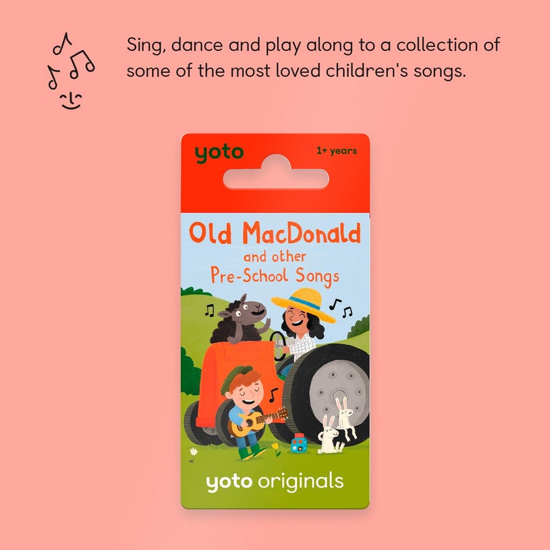 Yoto Old Macdonald & Other Pre-School Songs – Kids Musical Card for Use with Player & Mini All-in-1 Audio Device, Screen-Free Listening with Fun Singalong Music for Playtime & Travel, Ages 1+ - Image 2
