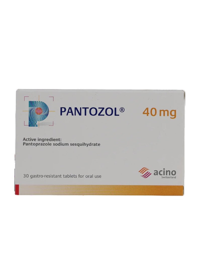 PANTOZOL 40 Mg 30 Tablets For Oral Use 