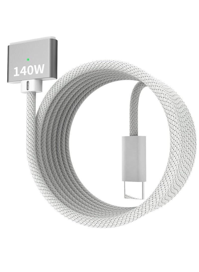 Bukela 140W USB-C To Magnetic 3 Cable,6.6FT/2M Magnetic Charging Cable For MacBook Air 2024 M3 13/15 inch,MacBook Air 2022/2023 M2,MacBook Pro 2023 M2 Pro & Max 14"16",MacBook Pro 2021 M1 & Max 14"16"  - Image 1