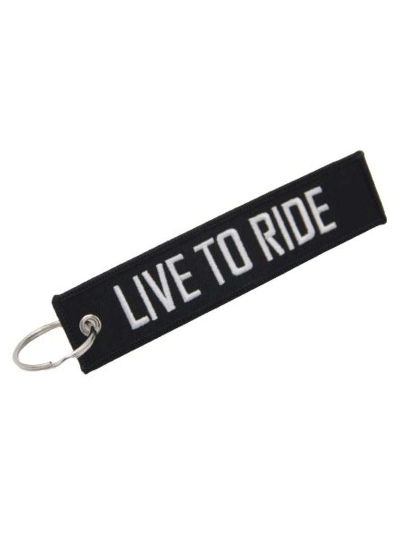ZAP live To Ride   Key Tag With  Embroidery - Image 1