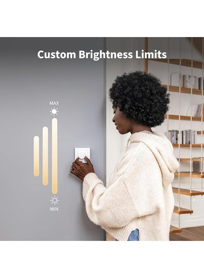 أكارا مفتاح التعتيم Aqara H2 EU، بروتوكول Thread/Zigbee، مفتاح محايد 2 في 1، مفتاح واحد، 200 واط، لمصابيح LED/CFL/المتوهجة/الهالوجين/ELV القابلة للتعتيم، يدعم Apple وGoogle وMatter، أبيض - Image 4