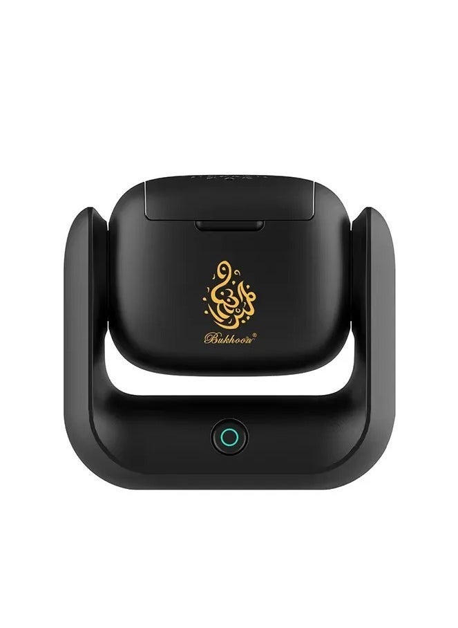 Bukhoon Modern Rotatable Electric Incense Burner – Aromatherapy Bakhoor & Oud Machine with 1500 mAh Rechargeable Battery, Type-C Charging, LED Indicator, 700°C Heating, and 90° Rotating Lid – Flameless Arabic Oud Diffuser for Home & Office - Image 1