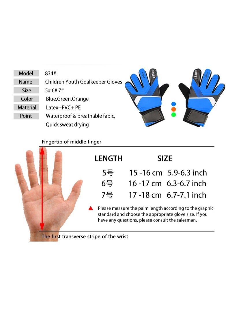 Generic BEST Kids Soccer Goalkeeper Latex Anti-collision Gloves  - Image 5