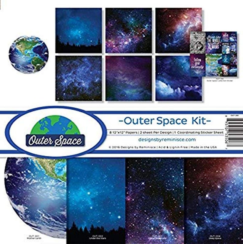 Reminisce OUT-200 Outer Space Scrapbook Collection Kit 12x12 inches - Image 4