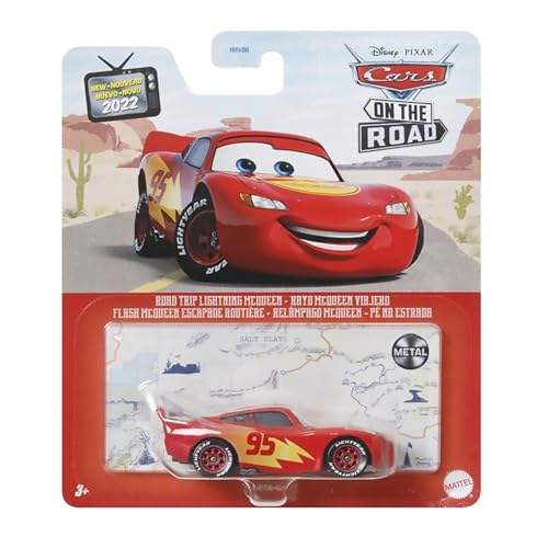 Disney Pixar Cars Road Trip Lightning McQueen 155 Scale - Image 1