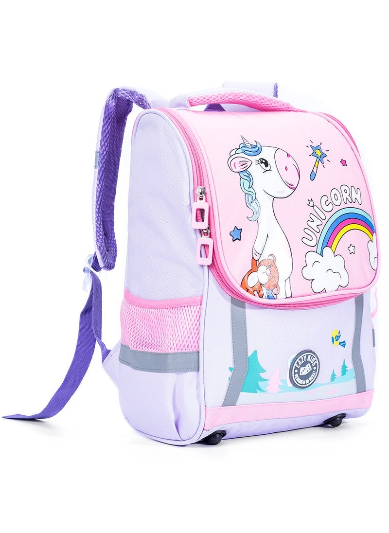Eazy Kids School Bag Unicorn - Purple + Pink  - Image 2