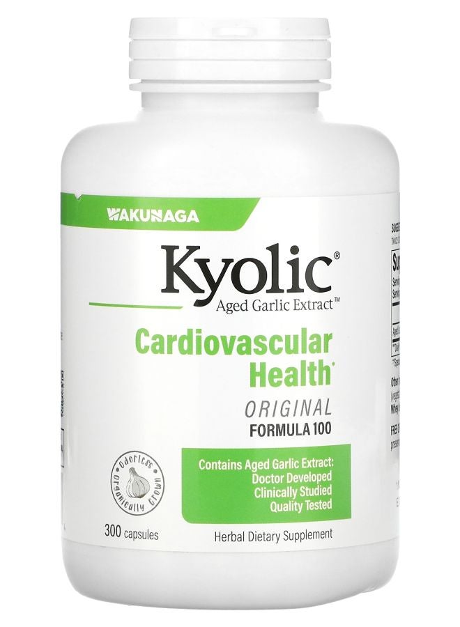 kyolic مستخلص الثوم aged لصحة القلب والأوعية الدموية تركيبة أصلية 100 300 كبسولة