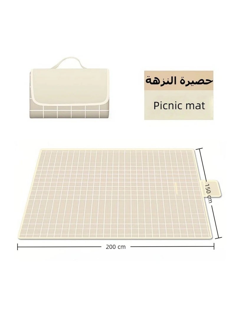 Waterproof Portable Outdoor Picnic Mat, Foldable Picnic Blanket, Waterproof Picnic Blanket, Portable Beach Mat For Outdoor Camping Family Outdoor Park Garden - Image 1