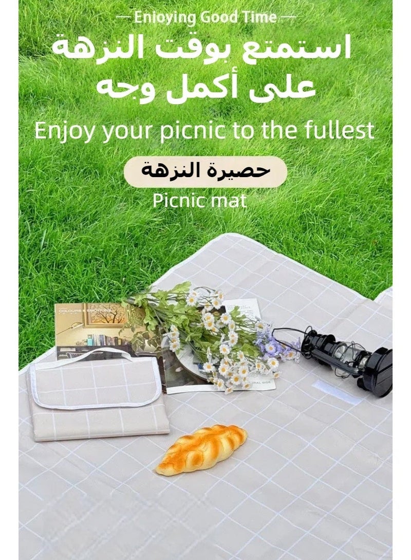 Waterproof Portable Outdoor Picnic Mat, Foldable Picnic Blanket, Waterproof Picnic Blanket, Portable Beach Mat For Outdoor Camping Family Outdoor Park Garden - Image 2