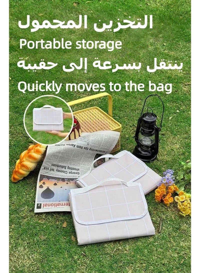 Waterproof Portable Outdoor Picnic Mat, Foldable Picnic Blanket, Waterproof Picnic Blanket, Portable Beach Mat For Outdoor Camping Family Outdoor Park Garden - Image 3