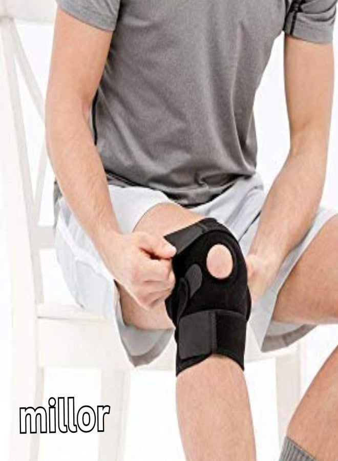 MILLOR Open Patella Hinged Knee Immobilizer Brace for Joint Pain Relief - Adjustable Knee Cap Support for Men and Women, Universal Size, Ideal for Injury Recovery and Comfort, Universal, Single - Image 4