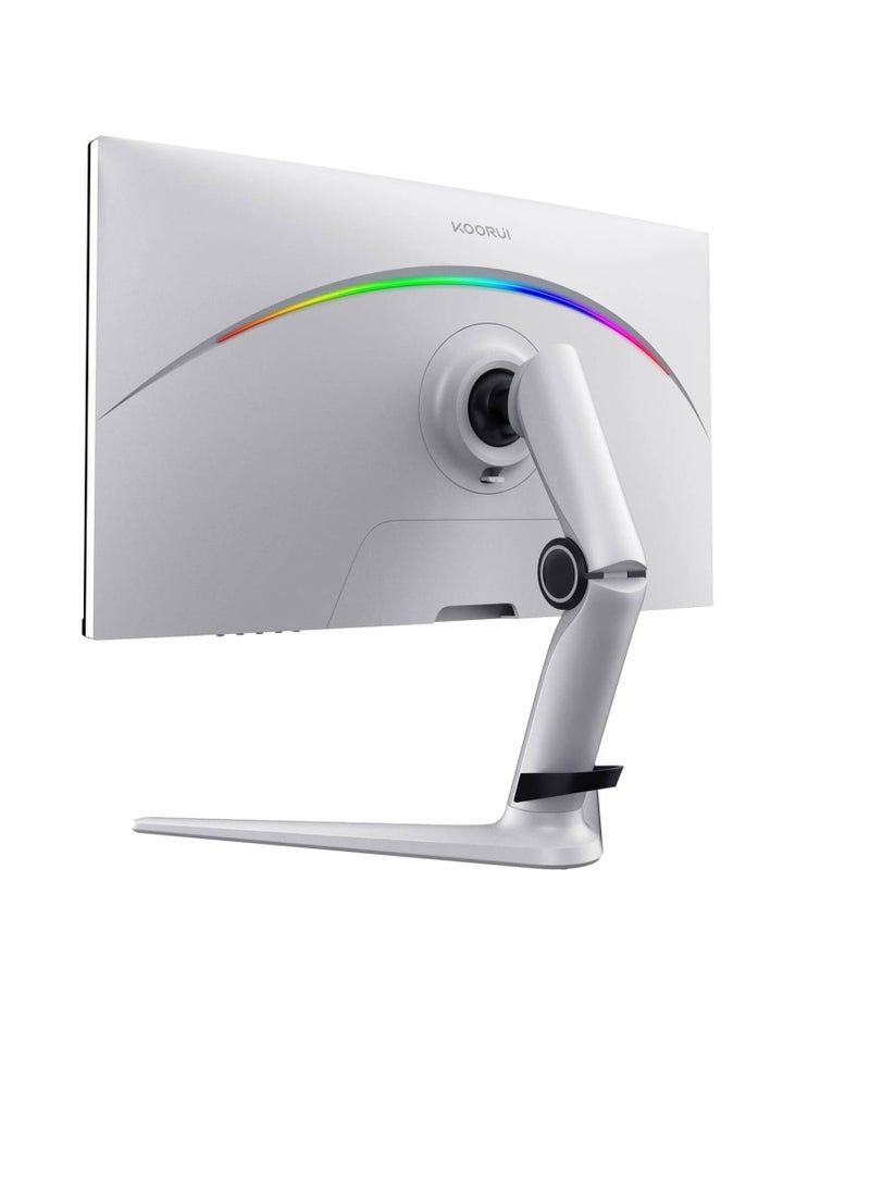 KOORUI - KOORUI GN10 Gaming Monitor, 27" QHD Mini-LED VA Display, 240Hz Refresh Rate, 1ms Response Time, Ergonomic Stand, HDR 1000, Crosshair Function, 1.07B Display Color, White | GN10 - Image 1