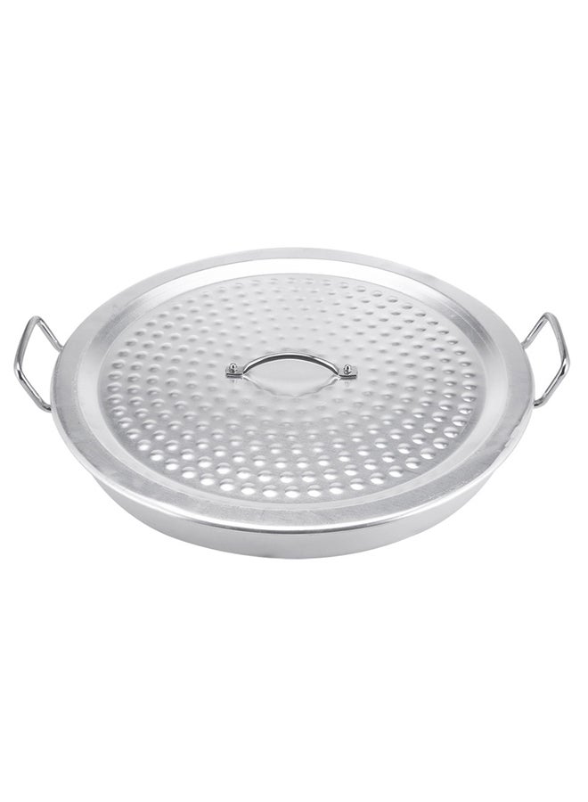 السنيدي صينية فطور صواني تقديم فطور فضي مقاس 44 سم - Image 3