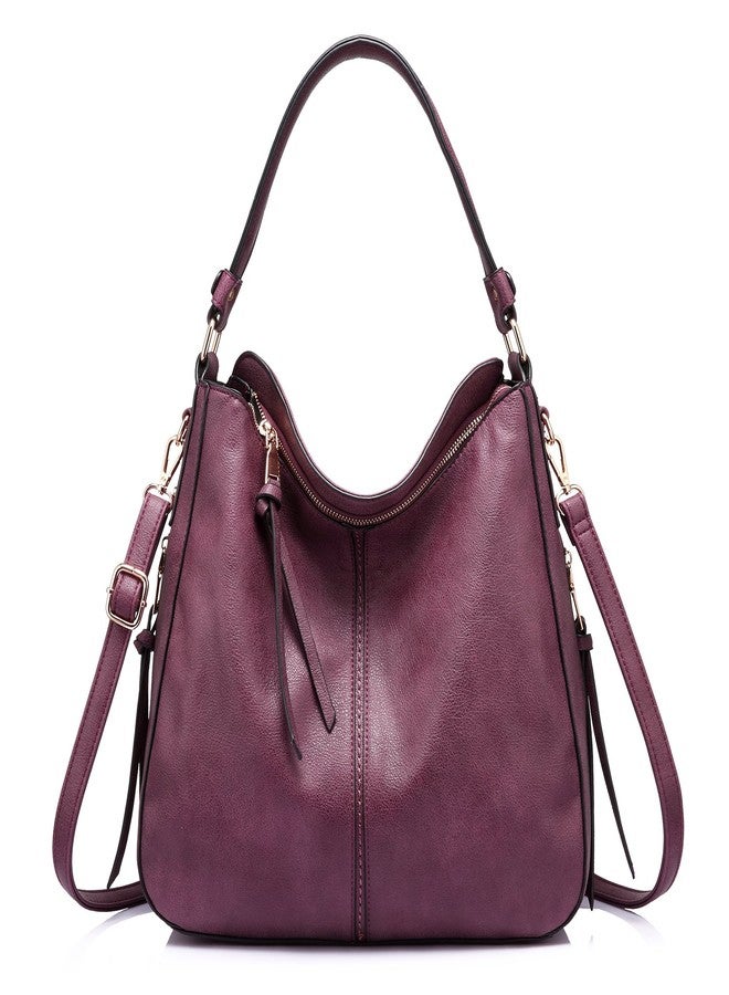 Realer Handbags for Women Large Designer Ladies Hobo bag Bucket Purse Faux Leather - Image 1