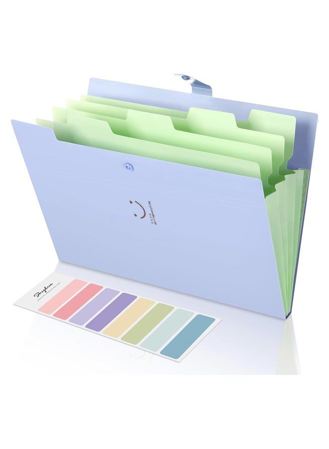 Skydue Letter A4 Paper Expanding File Folder Pockets Accordion Document Organizer (Purple) - Image 5
