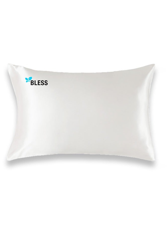 بليس كڤر مخدة ساتان فضي