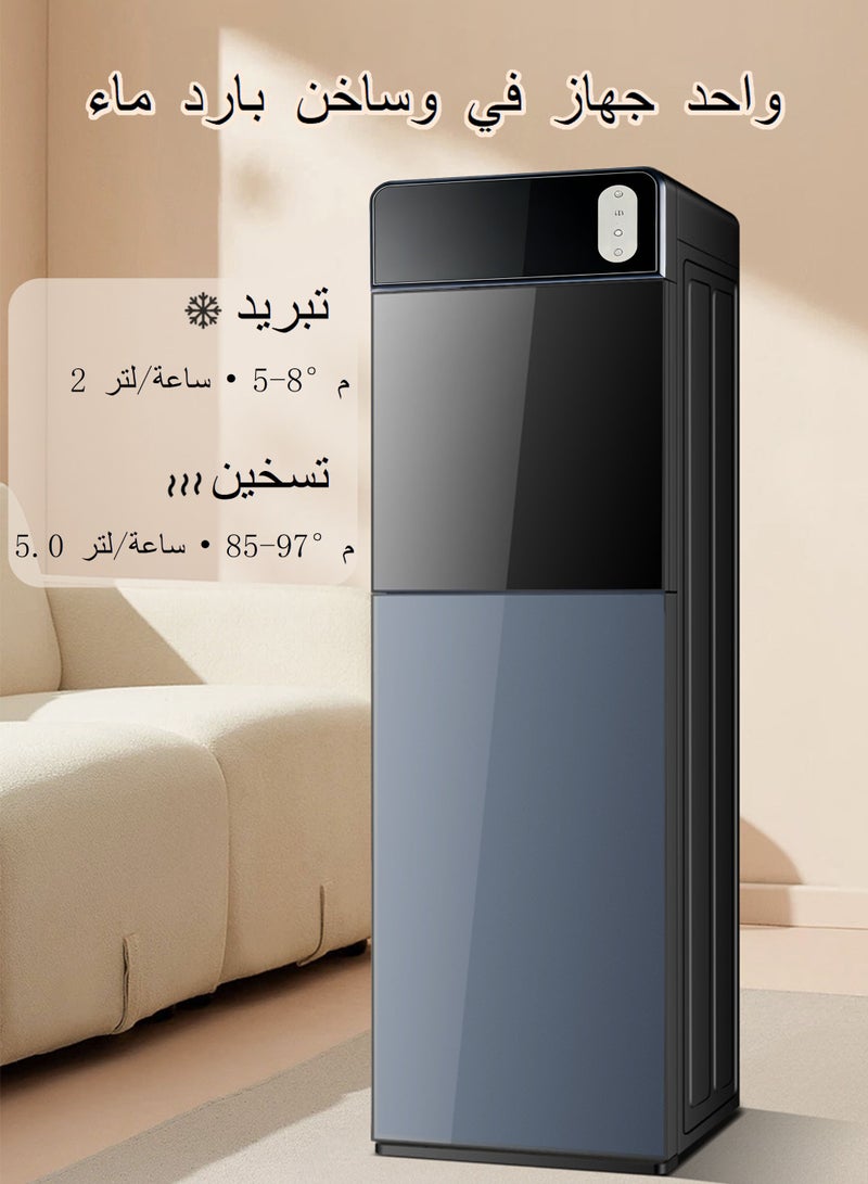 ويمارت موزع مياه، تبريد بضاغط، موزع مياه ساخن وبارد ذو تحميل سفلي مع خزان من الفولاذ المقاوم للصدأ، أسود اللون - Image 4