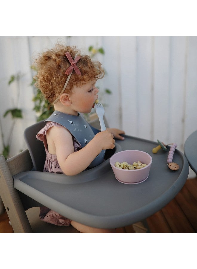 موشي وعاء شفط سيليكون موشي | تصميم مانع للانزلاق خالٍ من مادة BPA (أرجواني فاتح) - Image 3