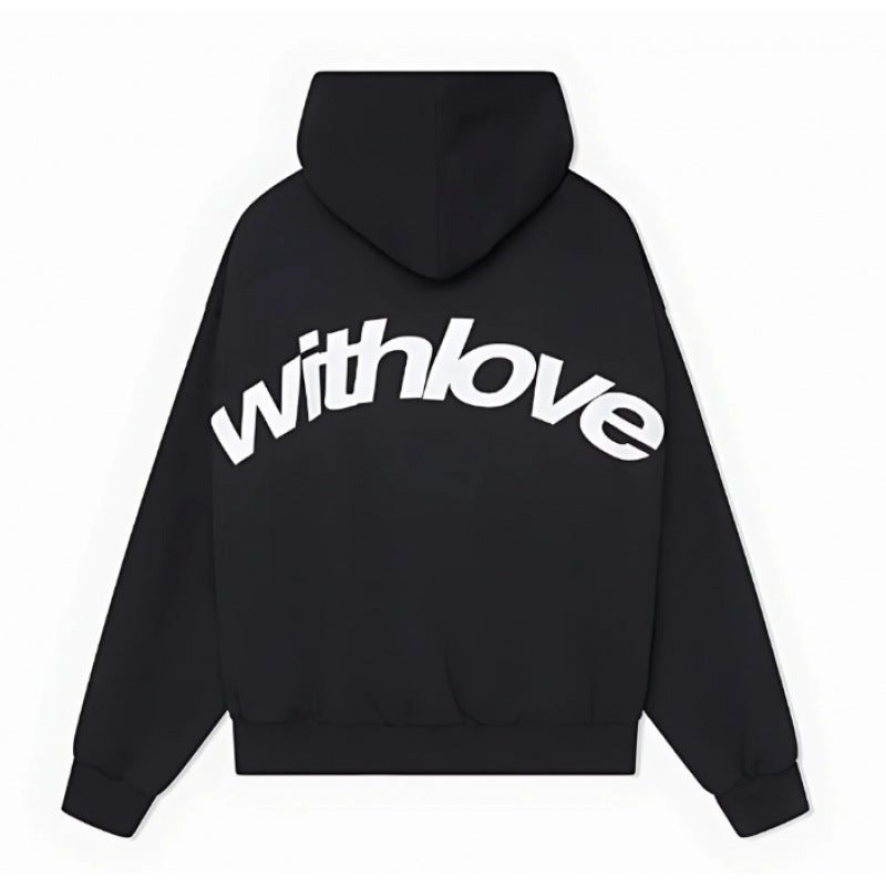Shoulder Plus Size Men'S And Women'S Trendy Sports Fashion Casual Turtleneck Hoodie Couples Sweater - Image 1