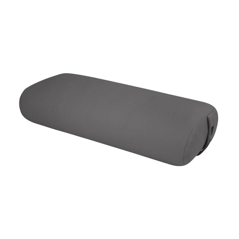 Hugger Mugger EZ Clean Standard Yoga Bolster Charcoal Firm supportive handmade durable Eco Vinyl can be wiped down and sanitized