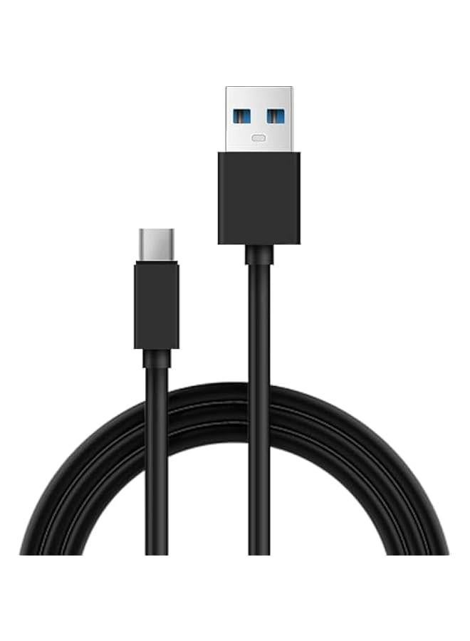 كابل شحن USB C متوافق مع وحدة تحكم PS5، سلك شاحن USB Type C سريع الشحن بطول 1 متر متوافق مع 5 وحدات تحكم PS5 Dual Sense وXbox Series X/Series S - يحتوي على روابط كابلات - Image 1