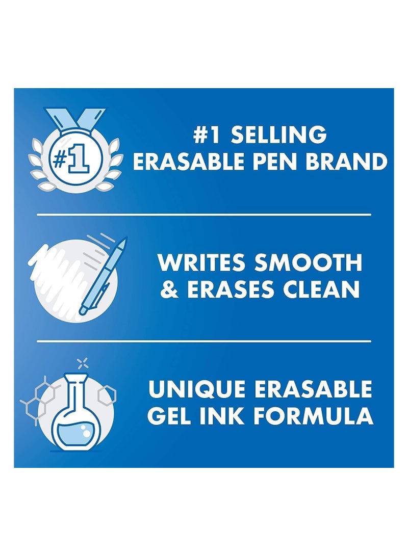 Pilot Frixion Ball 0.7Mm Erasable Gel Pens, Fine Point, Black Ink, Pack Of 6 - Image 2