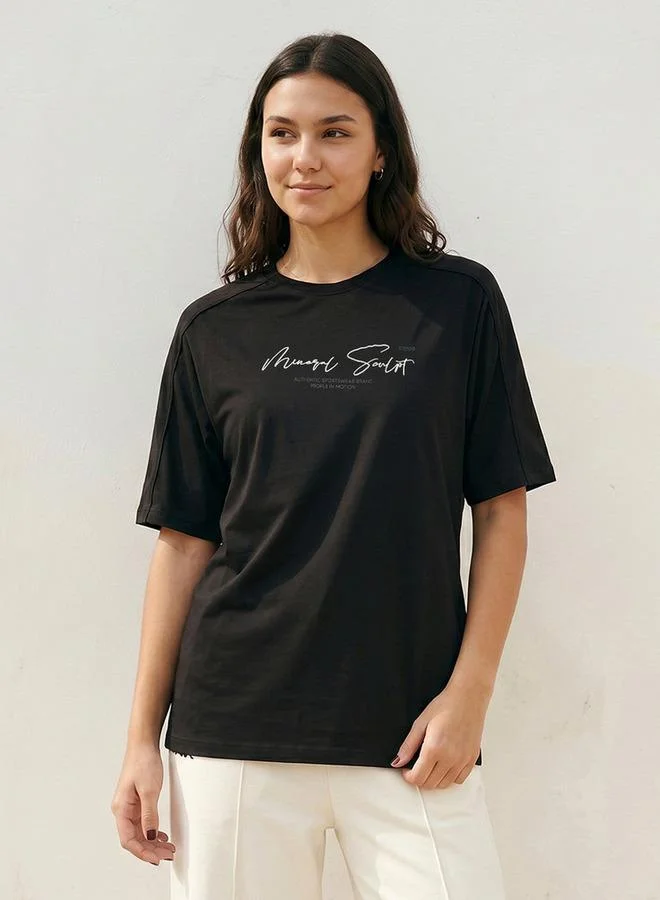 KAPPA WOMEN PIPING COTTON TEE