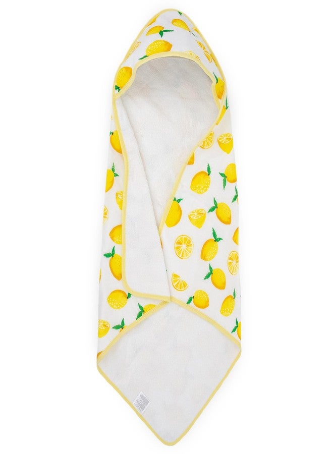 Little Unicorn Premium Infant Hooded Bath Towel| Soft & Absorbent Cotton & Terry Fabric for Newborns (Lemon) - Image 1