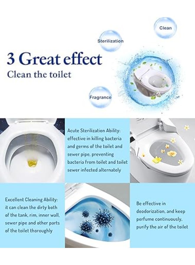 30 أقراص فوارة لتنظيف المرحاض تلقائيًا تزيل البقع والأوساخ من المرحاض - Image 5