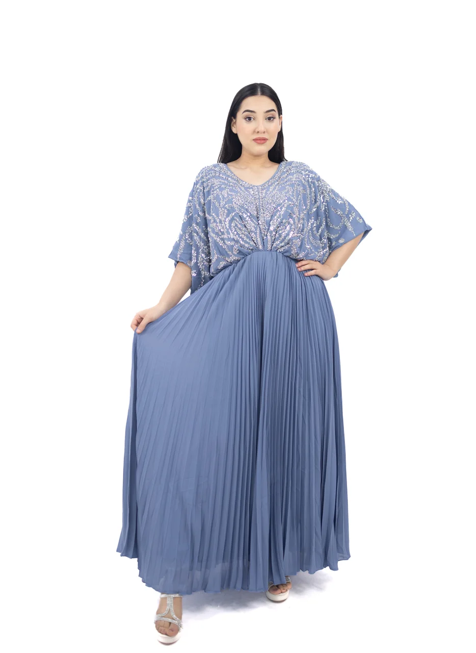 ان لاف Embroidered Chiffon Dress