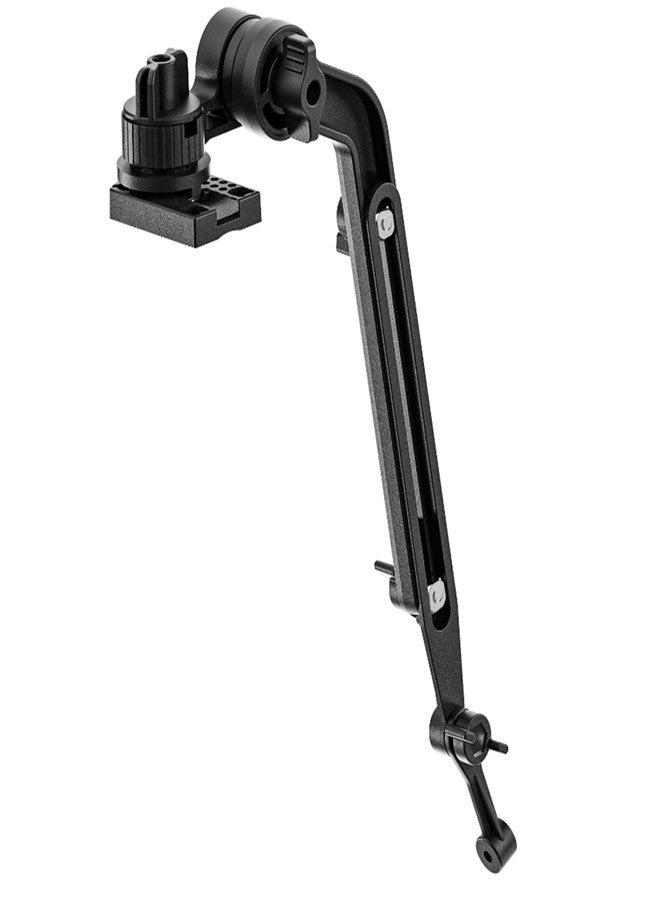 EDSRDPLT Universal Kayak Transducer Mount Arm Adjustable 9–14”, Tool-Free Installation Saltwater-Resistant, Compatible with Garmin Lowrance Humminbird Fish Finder - Image 1