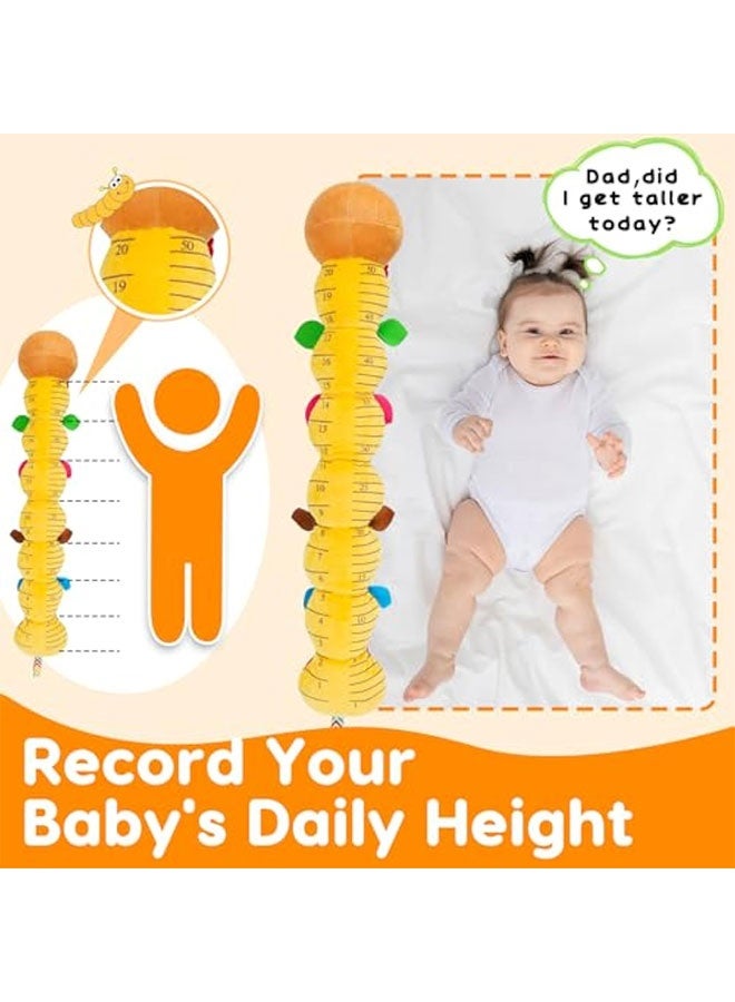 Baby Sensory Toy 0-6 Month Music Animal Stuffed Plush Caterpillar Toy for Infant 0-3-6 Month Tummy Time with Baby Mirror Crinkle Rattle for 6-12 Month Carseat Toy for Newborn Boys Girls Shower Gifts - Image 5