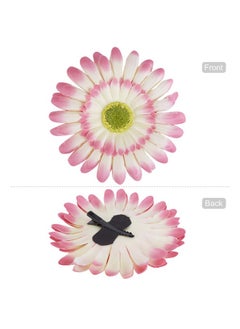 Lawie 18 Pack Fake Artificial Silk Gerbera Daisy Flower Sunflower Daisies Hair Clips Barrettes Clamp Clasps Bow With Alligator Brooch Pin Tropical Hair Pieces Accessories African Beach Holiday Wedding Party  - Image 5